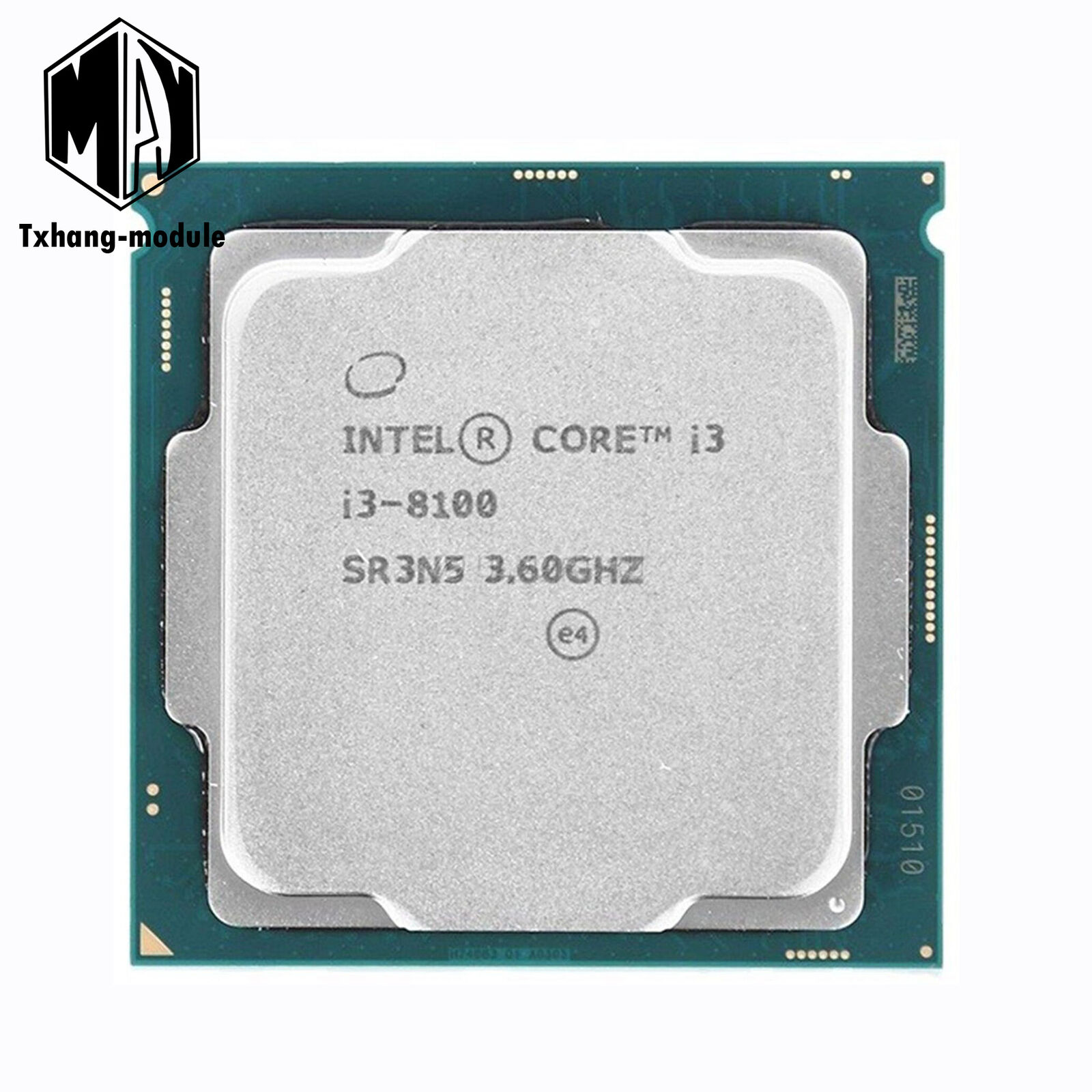 CPU Intel Core i3-8100 SR3N5 cuatro núcleos 3,60 GHz 6 MB L3 1151